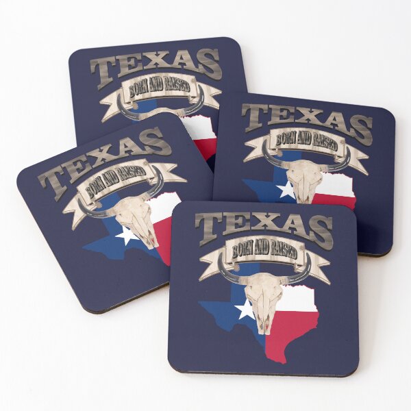 Item preview, Rustic Bull Skull Born and Raised Lone Star Texan Texas  designed and sold by LEILA ART SPACE.