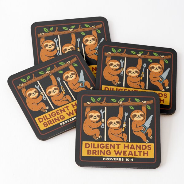 Item preview, Proverbs 10:4 Diligent Hands Bring Wealth designed and sold by plushism.