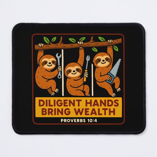 Item preview, Proverbs 10:4 Diligent Hands Bring Wealth designed and sold by plushism.