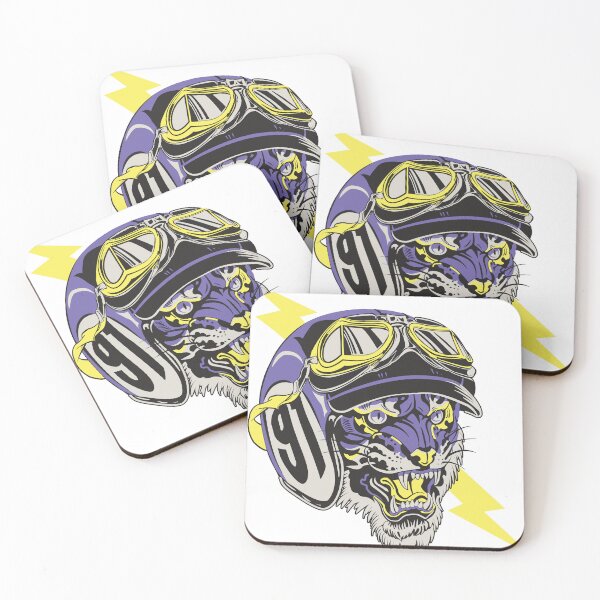 Item preview, Purple Biker Tiger designed and sold by Bloodymercy.