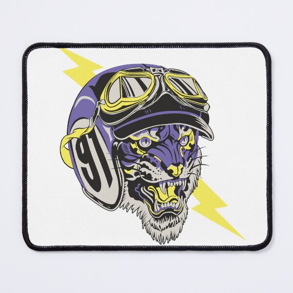 Item preview, Purple Biker Tiger designed and sold by Bloodymercy.