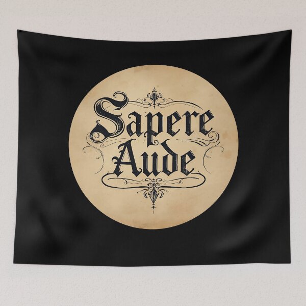 Item preview, Gothic Sapere Aude Ivy Typography designed and sold by ChicTrendz.