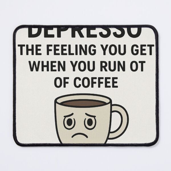 Item preview,  Depresso Coffee Pun – Funny Quote for Coffee Lovers designed and sold by GarnerSupplyCo.
