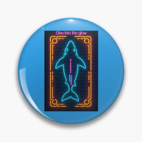 Item preview, Neon Shark Glow – Dive into the Light designed and sold by CessB.