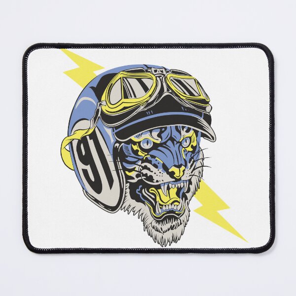 Item preview, Blue Biker Tiger designed and sold by Bloodymercy.