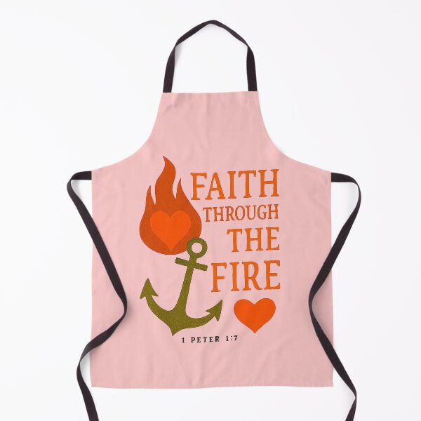 Item preview, Faith Through the Fire – 1 Peter 1:7 Christian Resilience Design designed and sold by NaphDesigns.