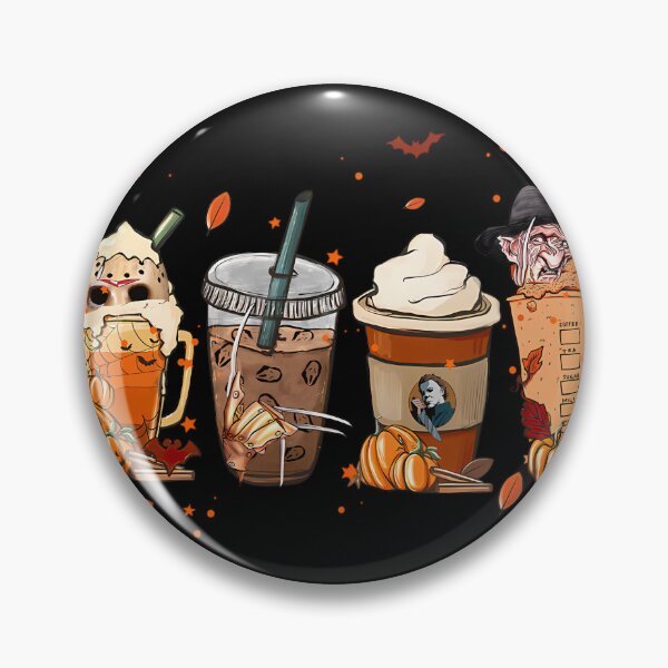 Item preview, Autumn Fall Horror Latte Coffee Cups Ghost Halloween 		 designed and sold by sgyywgci87.