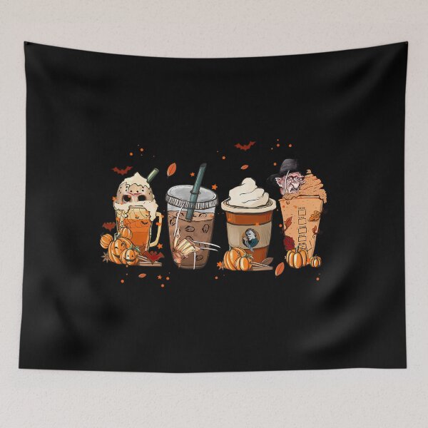 Item preview, Autumn Fall Horror Latte Coffee Cups Ghost Halloween 		 designed and sold by sgyywgci87.