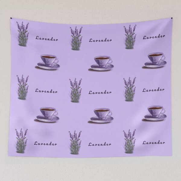 Item preview, Lavender and coffee seamless floral pattern designed and sold by НаташаЧетвер.