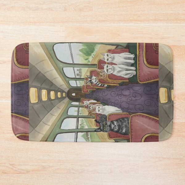 Item preview, Cats on a train designed and sold by MiowandMolly.