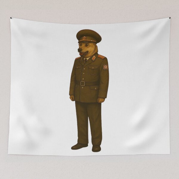 Item preview, Anthropomorphic Dog In Formal Military Style Uniform designed and sold by kylmllr101684.