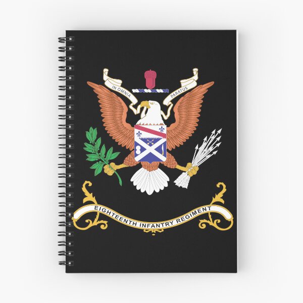 Item preview, Army - Regimental Colors - 18th Infantry Regiment  - IN OMNIA PARATUS X 300 designed and sold by Military Insignia Products.
