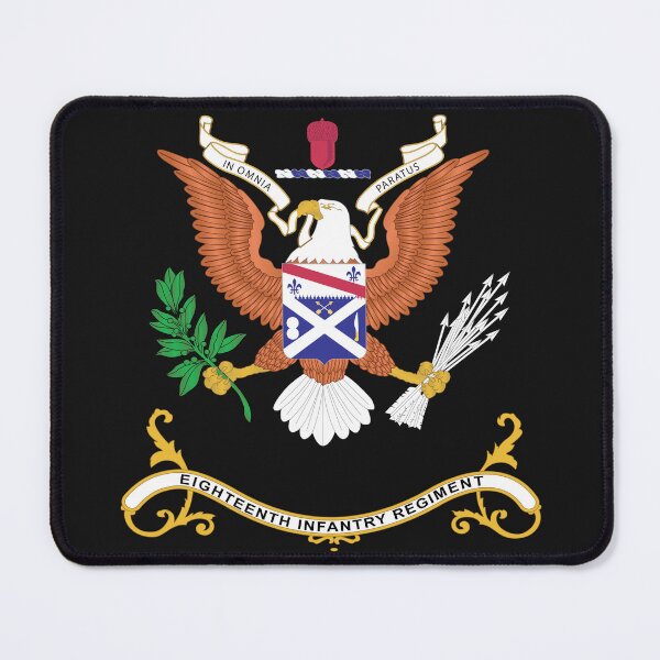Item preview, Army - Regimental Colors - 18th Infantry Regiment - IN OMNIA PARATUS X 300 designed and sold by Military Insignia Products.