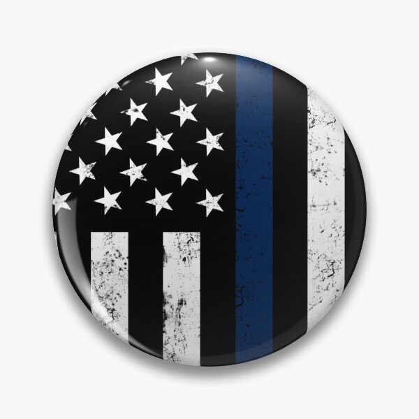 Item preview, Old Glory Stars and Stripes Thin Blue Line American Flag T-Shirt designed and sold by AmericanIcon76.