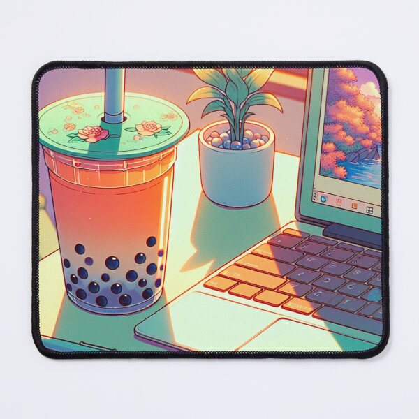 Item preview, Lofi Dreams Sunset Boba Study Vibe designed and sold by UXVisionCraft28.