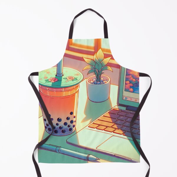 Item preview, Lofi Dreams Sunset Boba Study Vibe designed and sold by UXVisionCraft28.