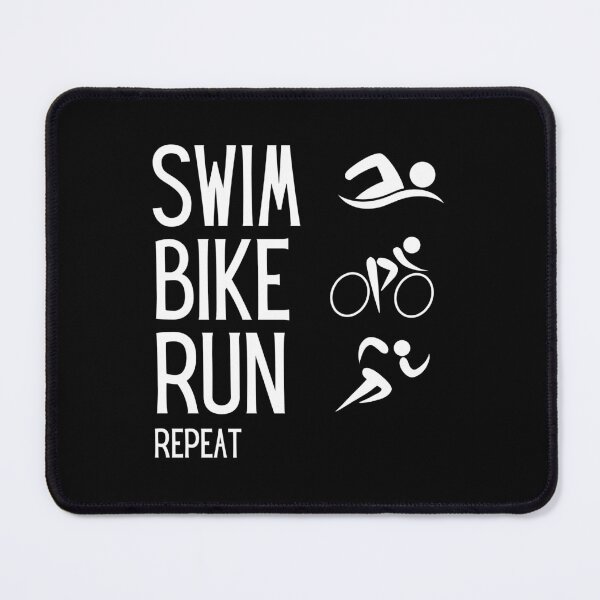 Item preview, Swim Bike Run Repeat – Minimalist Triathlon Design designed and sold by Ania_BM.