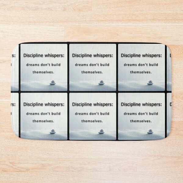 Item preview, Discipline whispers: dreams don't build themselves.  designed and sold by vagar.