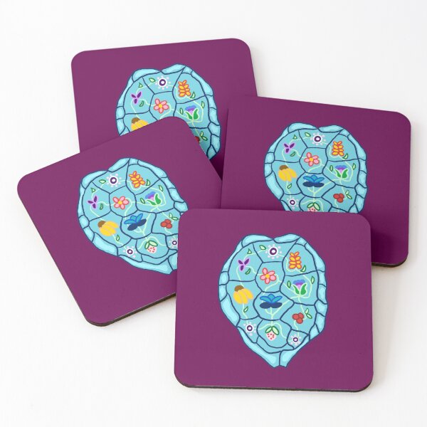 Item preview, Floral Turtle Art designed and sold by ECB art.