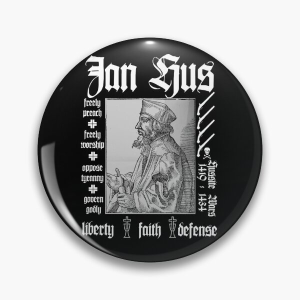 Item preview, Jan Hus Hussite Liberty Faith Defense  designed and sold by BE-FREE-APPAREL.
