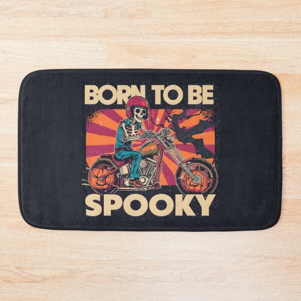 Item preview, Born to Be Spooky – Pop Art Skeleton Biker Halloween Design designed and sold by TestudoDesign.