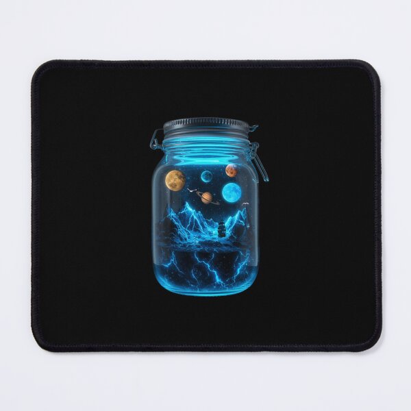 Item preview, Galaxy in a Jar – Surreal Cosmic Fantasy Digital Illustration designed and sold by PixelVibe782.