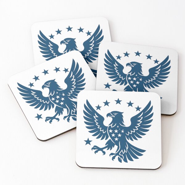 Item preview, Bold Blue Eagle Emblem With Star Accents designed and sold by kylmllr101684.