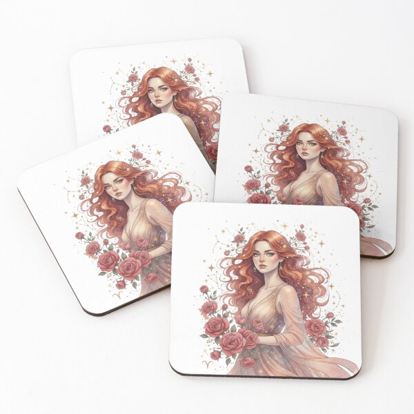 Item preview, Mystical Rose Goddess – Elegant Floral Woman Art designed and sold by RosmaryDesign.