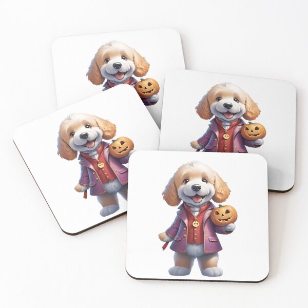 Item preview, ADORABLE GOLDEN DOODLE HALLOWEEN designed and sold by Kedspicedesign.