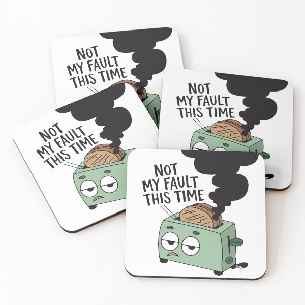Item preview, Clive the Toaster – “Not My Fault This Time” Sarcastic Humor  designed and sold by Moodzu.