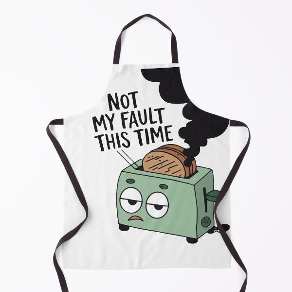 Item preview, Clive the Toaster – “Not My Fault This Time” Sarcastic Humor designed and sold by Moodzu.