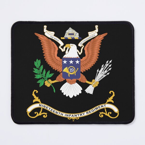 Item preview, Army - Regimental Colors - 19th Infantry Regiment  - THE ROCK OF CHICKAMAUGA X 300 designed and sold by Military Insignia Products.
