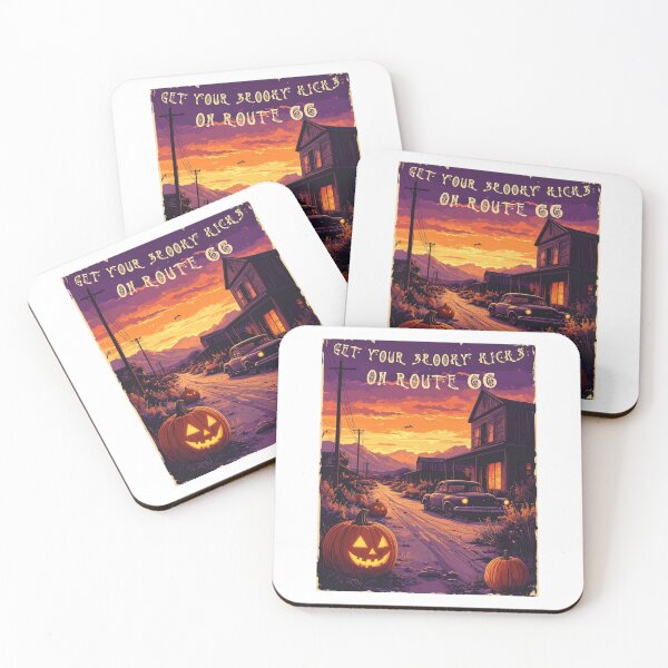 Item preview, Ghost Town Road Trip – Spooky Halloween Desert Travel Poster designed and sold by pod24.