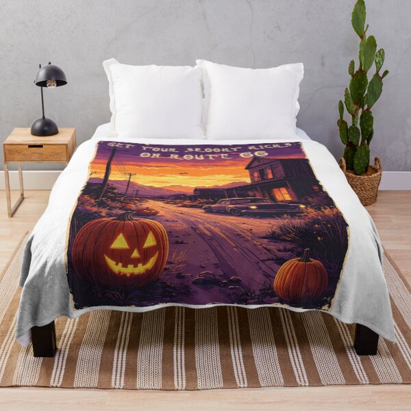 Item preview, Ghost Town Road Trip – Spooky Halloween Desert Travel Poster designed and sold by pod24.