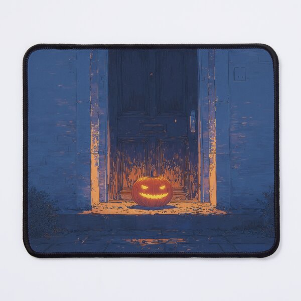 Item preview, Spooky Pumpkin at Midnight Doorstep designed and sold by Dusk Atelier.