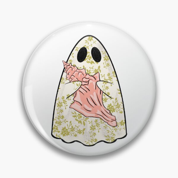 Item preview, Ghost August With A Shell with white background  designed and sold by missmann.
