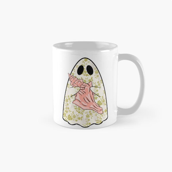 Item preview, Ghost August With A Shell with white background  designed and sold by missmann.