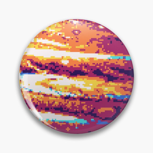 Item preview, Pixelated Jupiter (Burnt) designed and sold by Planetation.