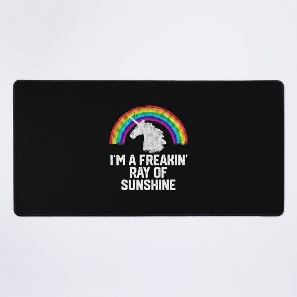 Item preview, I'm A Freakin Ray Of Sunshine RAINBOW UNICORN 	 	 		 designed and sold by exuoevirg58.
