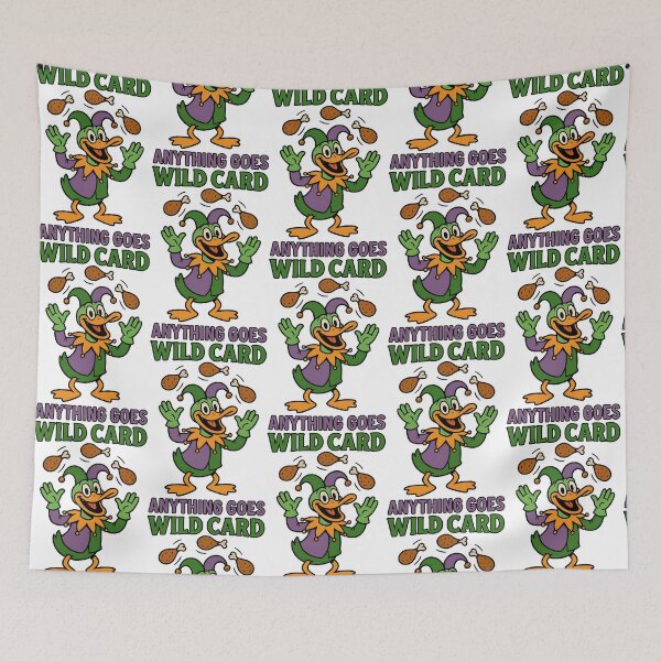 Item preview, Wild Card Duck Funny Jester Anything Goes Design designed and sold by TeeTimeTreasure.