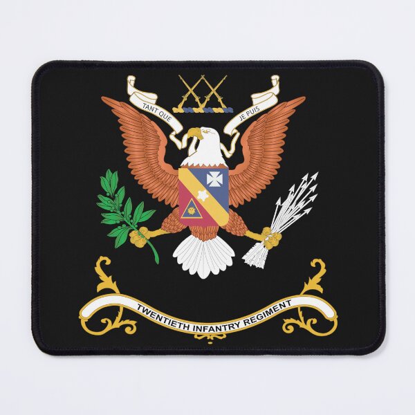 Item preview, Army - Regimental Colors - 20th Infantry Regiment  - TANT QUE JE PUIS X 300 designed and sold by Military Insignia Products.