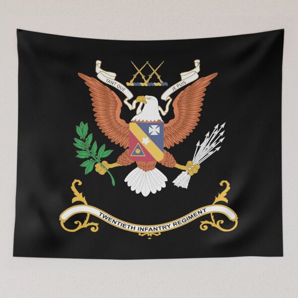 Item preview, Army - Regimental Colors - 20th Infantry Regiment  - TANT QUE JE PUIS X 300 designed and sold by Military Insignia Products.