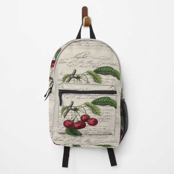 Item preview, dark academia french country botanical vintage red cherry designed and sold by LEILA ART SPACE.