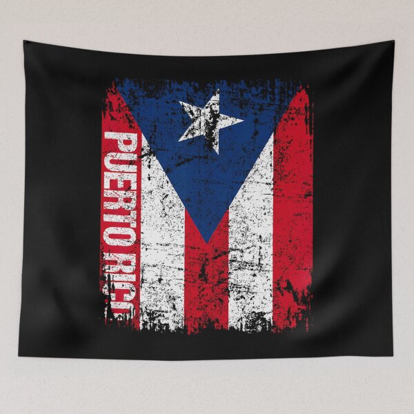 Item preview, PUERTO RICO Vintage Flag  White Grey Heather  PUERTO RICO 		 designed and sold by fadlwxlfrp17.