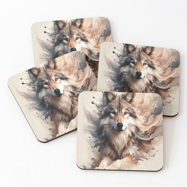 Item preview, Lupus Wild Spirit In Abstract designed and sold by didgiart.