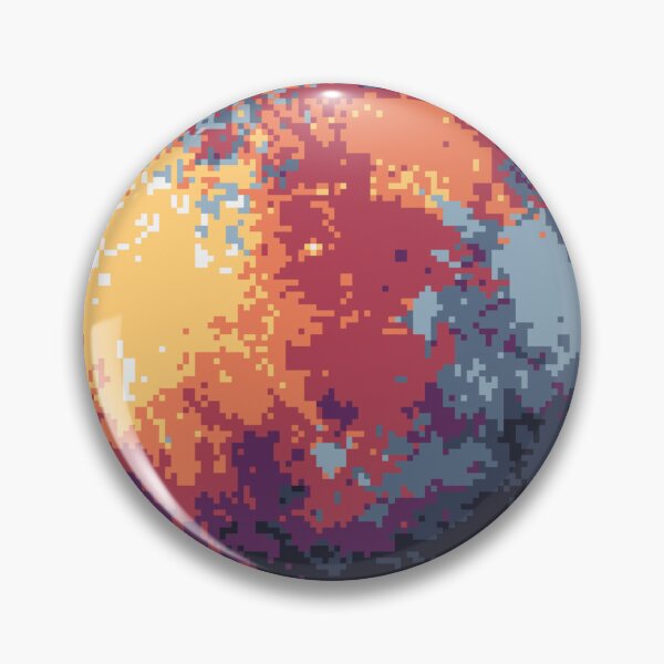 Item preview, Pixelated Planet Pluto (Warm Ash) designed and sold by Planetation.