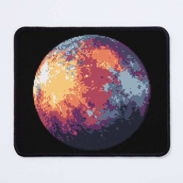 Item preview, Pixelated Planet Pluto (Warm Ash) designed and sold by Planetation.
