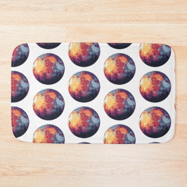 Item preview, Pixelated Planet Pluto (Warm Ash) designed and sold by Planetation.