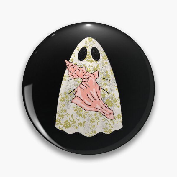 Item preview, Ghost August With A Shell with black background  designed and sold by missmann.
