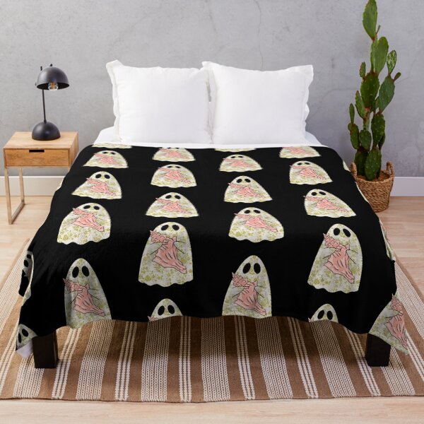 Item preview, Ghost August With A Shell with black background designed and sold by missmann.